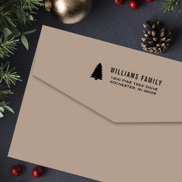 パインモダンツリーホリデイ差出人住所 セルフインキングスタンプ