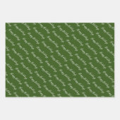 パインモダンツリーホリデイ ラッピングペーパーシート (正面3)