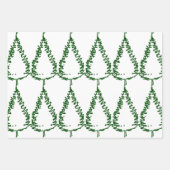 パインモダンツリーホリデイ ラッピングペーパーシート (正面2)