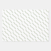 パインモダンツリーホリデイ ラッピングペーパーシート (正面3)