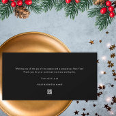 パインモダンブラックと金ゴールドメタルJoyビジネスロゴ シーズンカード