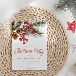 パインモダンブランチ&ベリークリスマスパーティー 招待状