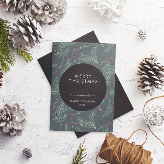 パインモダンミニマルパター企業のン シーズンカード