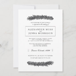 パインモダンミニマル 招待状