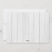 パインモダン素朴ツリーファームハウスクリスマスフォト シーズンカード (裏面)