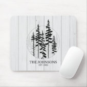 パインモダン素朴ツリーファームハウス マウスパッド (マウス)