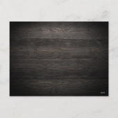 パインモダン&スノークリスマス4フォトコラージュカード シーズンポストカード (裏面)