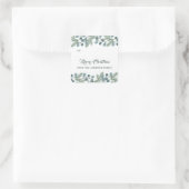 パインユーカリプトゥスブロージスクリスマスホリデーギフトラベル スクエアシール (バッグ)