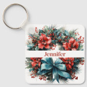 パインリースとホリークリスマス キーホルダー (正面)