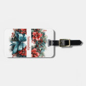 パインリースとホリークリスマス ラゲッジタグ (正面横)