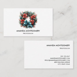 パインリースとホリークリスマス 名刺