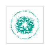 パインリースとホリーフェスティバルクリスマス セルフインキングスタンプ (デザイン)