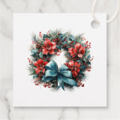 パインリースとホリーフェスティバルクリスマス フェイバータグ (裏面)