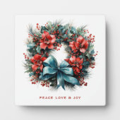 パインリースとホリーフェスティバルクリスマス フォトプラーク (正面)