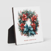 パインリースとホリーフェスティバルクリスマス フォトプラーク (正面)