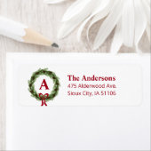 パインリースモノグラムホリデイ差出人住所 ラベル (インサイチュ)