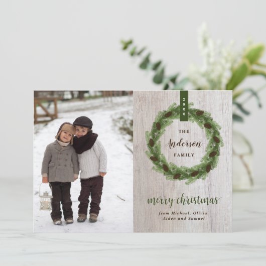 パインリース3写真 |クリスマスレター シーズンカード (スタンド正面)