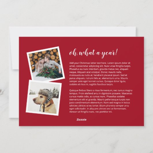 パインリース3写真 |クリスマスレター シーズンカード (裏面)