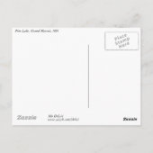 パインレイクミネソタドックサイドポストカード ポストカード (裏面)