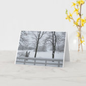 パインレイク#2コーブウィンター カード (黄色い花)