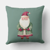 パインレッドメリークリスマスツリーサンタ（背面） クッション (裏面)