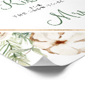 パイン冬どのように多くのキスブライダルシャワー標識 ポスター (角)