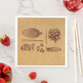 パイン図解入りの、写真付きのコーンヴィンテージピネコーンアート (インサイチュ)