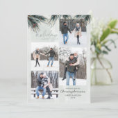 パイン大枝ウォーターカラーホリディグリーティング4写真 シーズンカード (スタンド正面)