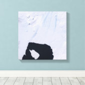 パイン島氷河 キャンバスプリント (インサイチュ (ウッドフロア))