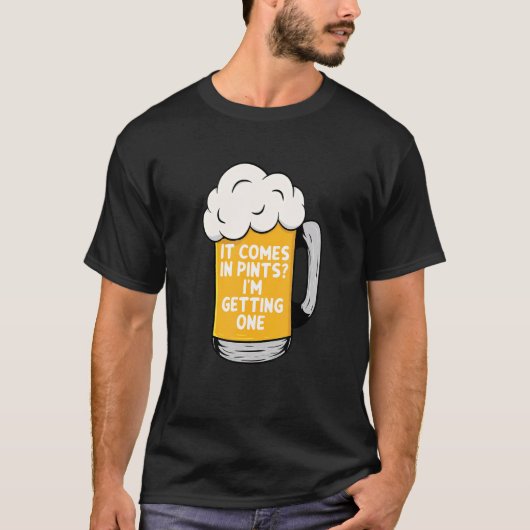 パイン来トでビールを1杯飲む Tシャツ (正面)