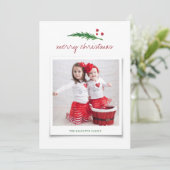 パイン独身のとベリーの水色 | ホリデー シーズンカード (スタンド正面)