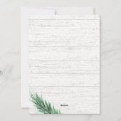 パイン素朴とウッドの写真コラージクリスマス シーズンカード (裏面)