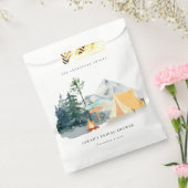 パイン素朴ウッズキャンピングマウンテンブライダルシャワー フェイバーバッグ (封をした状態)