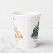 パイン素朴ウッズキャンピングマウンテンブライダルシャワー 紙コップ (右)