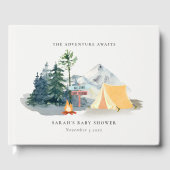パイン素朴ウッズキャンピングマウンテンベビーシャワー ゲストブック (正面)