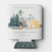 パイン素朴ウッズキャンピングマウンテンベビーシャワー 缶クーラー (裏面)