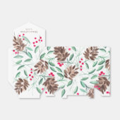 パイン素朴コーンとベリー結婚式の引き出物ボックス フェイバーボックス (折り畳みなし)