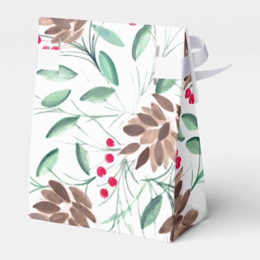 パイン素朴コーンとベリー結婚式の引き出物ボックス フェイバーボックス (裏面サイド)