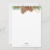 パイン素朴コーンとfirホリデーパーティー シーズンカード (裏面)