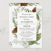 パイン素朴コーンウィンターリハーサルディナー 招待状 (正面/裏面)