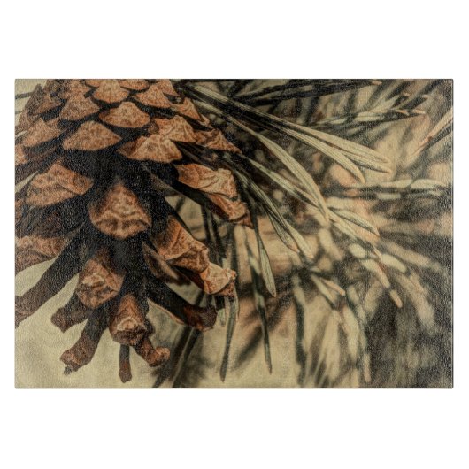 パイン素朴コーンデザイン カッティングボード (正面)