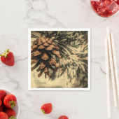 パイン素朴コーンデザイン スタンダードカクテルナプキン (インサイチュ)