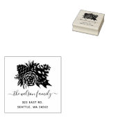 パイン素朴コーンフィールホリデーズ差出人住所 ラバースタンプ (押印)