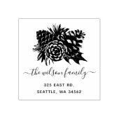 パイン素朴コーンフィールホリデーズ差出人住所 ラバースタンプ (インプリント)