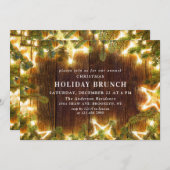 パイン素朴コーンブランチホリデーブランチ 招待状 (正面/裏面)