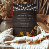 パイン素朴シナモンオレンジスライスのフレンドリー 招待状