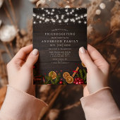 パイン素朴シナモンオレンジスライスのフレンドリー 招待状