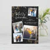 パイン素朴スパイグクリスマス4フォトコラージカード シーズンカード (スタンド正面)