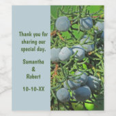 パイン素朴ス結婚ブランチ果実ありがとう ワインラベル (シングルラベル)