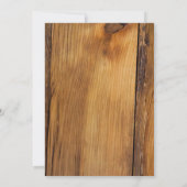 パイン素朴ズアンドレッドレースブライダルシャワー 招待状 (裏面)